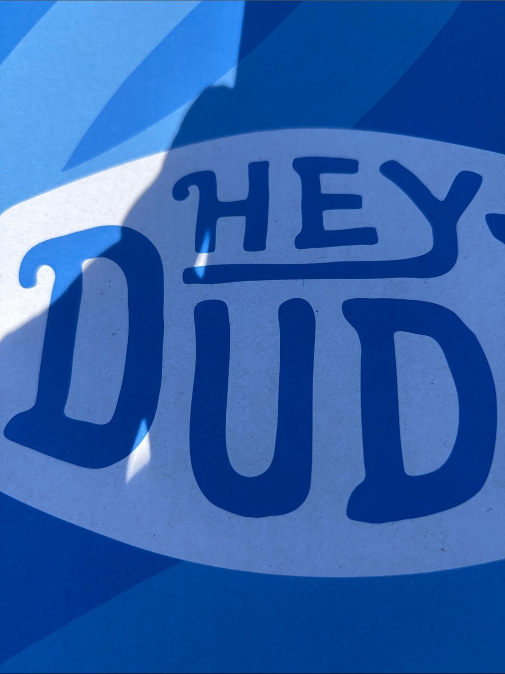 Hey Dude Blue Graphic Party Tray